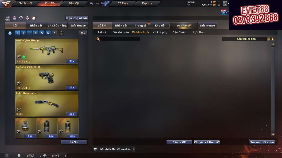 shop acc cf uy tin gia re